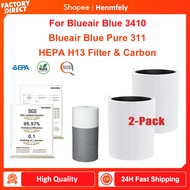 For Blueair Blue 3410 / Pure 311 Air Purifier True HEPA & Activated Carbon Replacement Filter