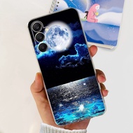 เคส A54 A34 A24สำหรับ Samsung Galaxy A14ฝาครอบภาพน่ารักเคสโทรศัพท์ซิลิโคนใสสำหรับ Samsung A54เคส14 2