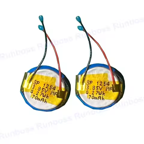 2pcs/Lot 70mAh 3.85V 1254 Rechargeable Battery for JBL Tune 230NC 230 NC T230NC TWS Earbuds Wireless