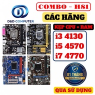 FULL COMBO H81M/ i5 4570/ i7 4790/ RAM 8G/ 16G BRANDS - USED PRODUCTS