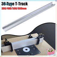 CHERRY 1Pcs T-Track, 300-600mm Slide Guide Rail T-Slot Track,  T Slider Fixture Slot Slide Aluminium
