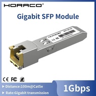 HORACO 1.25G SFP to RJ45 Copper SFP Module Transceiver, 1000Base-T SFP to Ethernet Module 1000M Tran