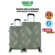 SWAN Travel Luggage 20inch 24inch ABS Material Suitcase