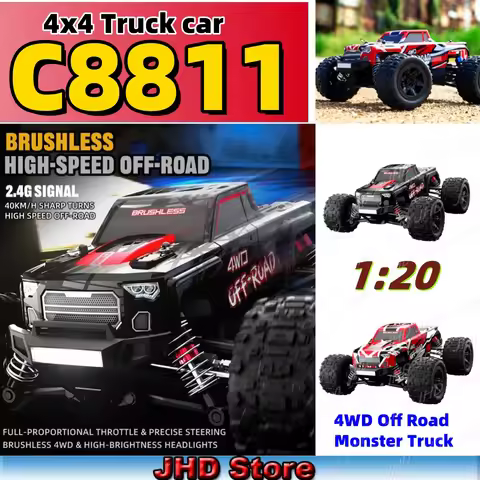 JHD C8811 40KM/H High Speed RC Cars Toys JJRC C8811 Remote Control Car 2.4G 4WD Off Road Monster Tru