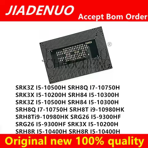 100% New SRH84 I5-10300H SRH8Q I7-10750H SRH8T i9-10980HK SRH8R I5-10400H SRK3X I5-10200H SRK3Z I5-1