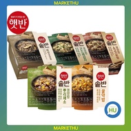 [CJ HATBAN]Korean Nutritious Rice 200g 5 Flovors Mushrooms, Sweet Rice With Nuts, Scalloped potatoes