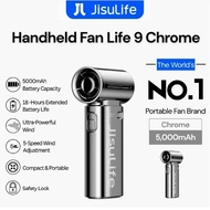 JisuLife Limited Edition CHROME Life9-50 Handheld Hand Fan Life9 5000 mAh 5 Speeds Control 40000 RPM