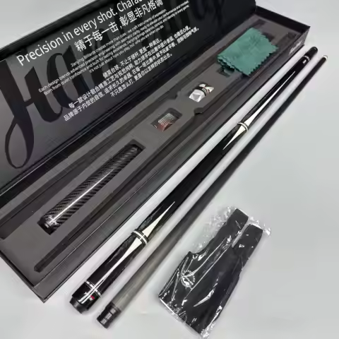 2026 New Jianying Yfen Carbon Pool Cue Cue Full Carbon Pure Carbon Black Technology Billiards Cue St