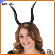 KKGOO Antelope Horn Headpiece, Black Demon Devil Horn Headpiece,  Witch Headdress Devil Queen Sheep 