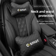 Car Seat Neck Pillow Headrest Lumbar Waist Support Cushion For Smart Eq Fortwo Forfour 453 451 452 4