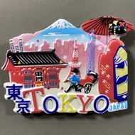 【Shipment within 24 hours‌】 Japan Tokyo Creative Landmark Building Kimono Lady Travel Souvenir Decor