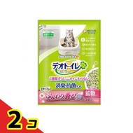 デオトイレ ふんわり香る消臭・抗菌サンド ホワイトフローラルの香り 3.8L  2個セット