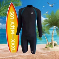 [ 501 ] Men's Rash Guard Long Sleeve Swimsuit Swimwear