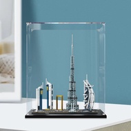 [Transparent Display Box] Suitable for Lego 21052 Dubai Skyline Acrylic Display Box Transparent Box 