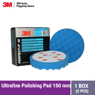 3M™ Perfect-It™ Ultrafine Polishing Pad 50388 Blue 150 mm (2PADS) ฟองน้ำสีฟ้า สำหรับขัดสีรถขนาด 6นิ้
