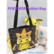 Pokemon Shopping Beg Tuisyen Beg🔥Ready Stock🔥Pokemon Simple Tuition Bag Shopping