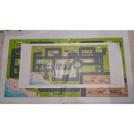 Playmate Carpet / Play Mat Play Map City Town Car Track City Track Asri Attractive Design Banner Mat