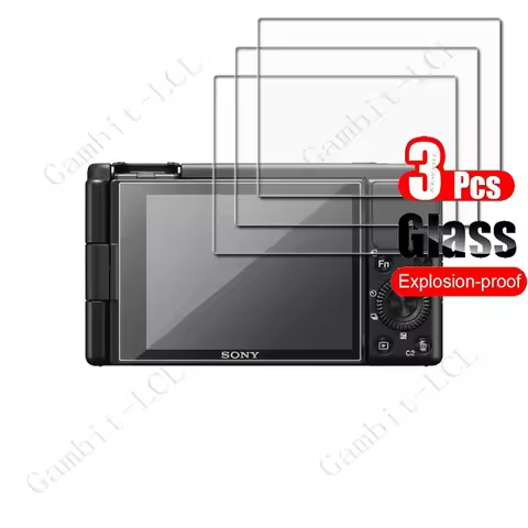 3PCS 9H HD Tempered Glass For Sony ZV1/ZV-1 II ZV1II/ZV-1F ZV1F/ZV-E10 ZVE10 Vlog Camera Display Scr