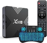 TV Box Andriod 12.0, X98H Allwinner H618 Quad-Core Smart TV Box 2.4G/5G Dual Wifi Support 6K 3D BT 4