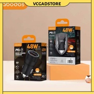 ABODOS AS-GS29 48W/38W Smart Car Charger / PD 30W + QC 18W Super Fast Quick Charging Caj Kereta