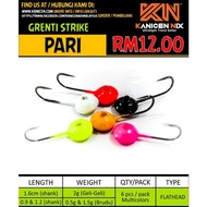 [ READY STOCK  ] KANICEN NIX GRENTI STRIKE PARI FLAT JIG HEAD SOFT PLASTIC GELI GELI MATA KAIL JIG H