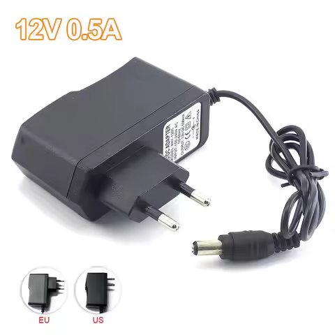 AC To 100-240V DC 12V 0.5A 500mA Camera Power Adapter Supply Charger Charging Adapter For LED Strip 