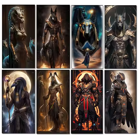 Anubis Egyptian Goddess Diy diamond painting Full Square Round diamond mosaic embroidery Egyptian My
