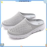 [35-42]lightweight women plus size Half shoes mesh Slip on Shoes Causal shoes for women