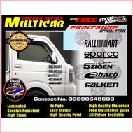 ◎ ✈ ❁ Multicab Car door sticker decals, cut-out durable & high quality