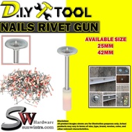 SW Hardware Steel Nail Gun Rivet Gun Bullet Nail Gun Concrete Fire Nail Gun Round Nail  Artifact Nail Paku Tembak