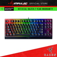 RAZER Gaming Mechanical Keyboard - Blackwidow V3 TKL Tenkeyless Gaming Keyboard Compact Green Clicky