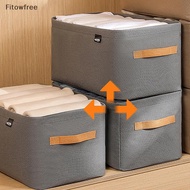 Fitow Clothes Storage Box Foldable Wardrobe Clothes Organizer For Closet Socks Pants  Organizer Box Cabinet Drawer Organizers FE