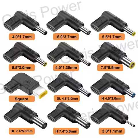 65W 100W Fast Charging Laptop Power Adapter Converter for Asus Lenovo Hp Dell Acer Samsung PD USB Ty