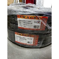 IWACHI TRS 3 Core Flexible Cable Wire Cable 70/0.076 X 3CORE,  40/0.076 X 3 CORE LOOSE CUT 1METER