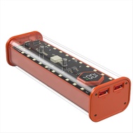 (ETUOL)21700 DIY Power Bank Case Supports 4x21700 Batteries PD20W Powerbank Case LED Screen Transpar