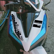 ◈ ◥ Honda Click 125i 150i Honeycomb Front Fairings Sticker Decal for Motorcycle v1 v2 v3