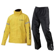 KOMINE Motorcycle Rain Gear STD Rainwear RK-543 896 Waterproof Jacket Raincoat 03-543 Men's Yellow X