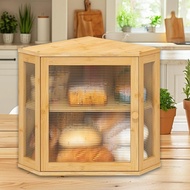 [svzfjuv] Bread Bin, Bread Container, Large Capacity Rustic Dustproof Bread Bin for Kitchen Countert