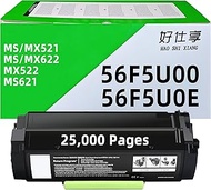 56F5U00 56F5U0E High Yield Black Remanufactured Toner Cartridge for Lexmark 56F5H00 56F5X00 for MS52