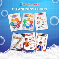 Sticker 7 Langkah Cuci Tangan / Etika Kebersihan / Batuk / Bersin 7 Step Hand Wash / Wash Hand / Cou