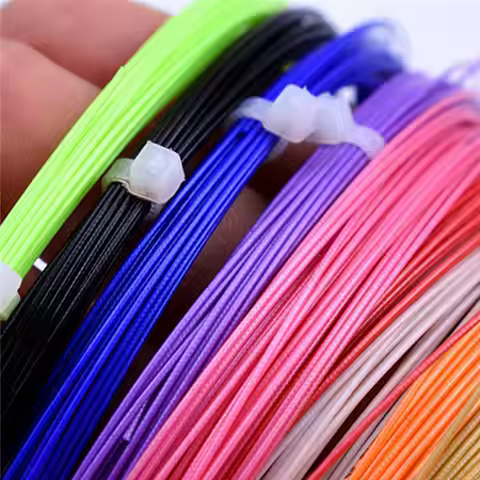 Badminton String Rainbow String 10m Reels 0.7mm High Pounds Elasticity Machine Badminton Stringing L