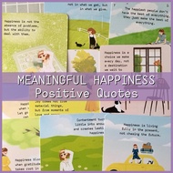 10s MEANINGFUL HAPPINESS - POSITIVE QUOTES CARD