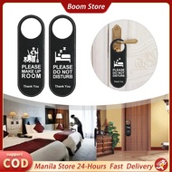 Do Not Disturb Door Sign Leather Dual Sided Please Make Up Room Hanging Door Sign For Club Hotel Do 