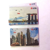 Set of 2pc UOB 2017 Specially Commissioned National Day Designs by Yeo Tze Yang Ezlink Ez-Link Cards *collectible (A2)