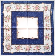 Royal Doulton 復古手帕 花卉藍色 20.5 x 20.5 英吋