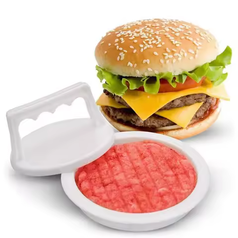 New Round Burger Press Burger Machine Meat Beef Grill Hamburger Machine Patty Barbecue Cake Press Ma