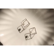 Korean Earrings (3D cube)