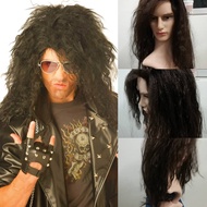 Ready stock rock wig retro wig 60s 70s 80s party wig annual dinner costume wig
