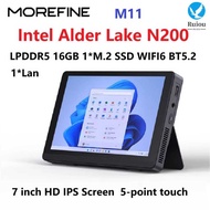 MOREFINE M11 7 Inch Touch Screen 12th Gen Intel Alder Lake N200 Mini PC Windows 11 WiFi6 BT5.2 LPDDR