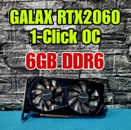(มีของพร้อมส่ง) การ์ดจอ GALAX RTX 2060 1-Click OC 6GB DDR6